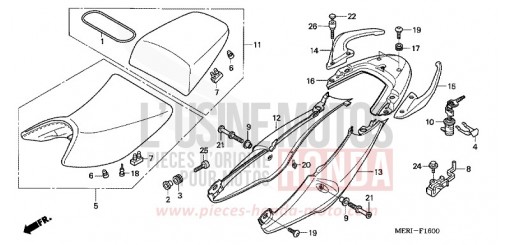 SEAT/SEAT COWL CBF600S5 de 2005